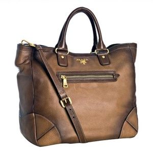 Prada Antik Deerskin (Cervo) Camel Brown